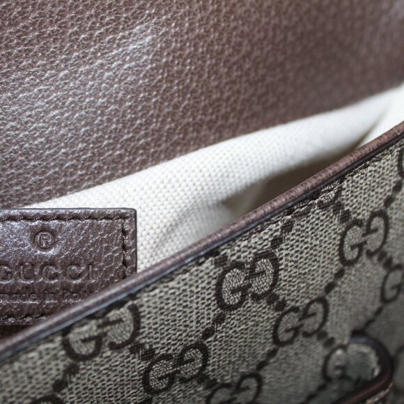 NEW Gucci GG Supreme Monogram 1955 Horsebit Mini Shoulder Bag 774209 - Picture 9 of 13